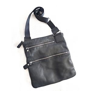 Margot Black Leather Crossbody Handbag
